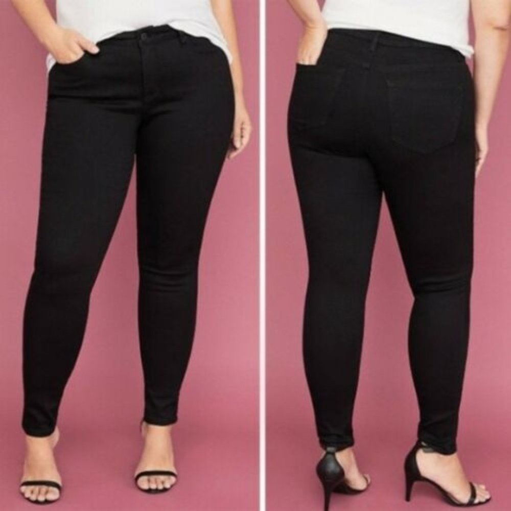 Lane Bryant Skinny Mid Rise Super Stretch Jeans 20
